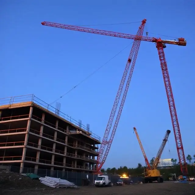 Construction site with crane