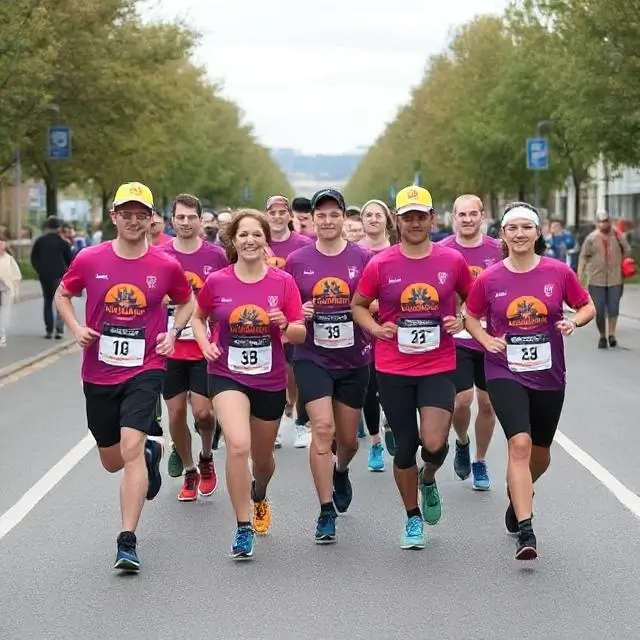 ConstructX team participating in a charity run