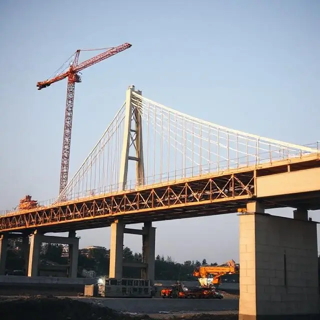 Bridge structure under construction